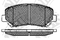 Колодки тормозные передние MAZDA CX-5 11-, артикул PN25000
