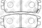 Колодки задние, артикул PN3280