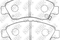Колодки тормозные HONDA CIVIC 1.3-1.6 91-01/JAZZ 1.2/1.3 02- передние, артикул PN8265