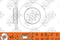 Диск тормозной FORD Maverick (01-08) передний (1шт.) NIBK, артикул RN1520