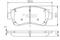 Комплект тормозных колодок, дисковый тормоз, артикул J3602060