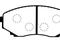 Комплект тормозных колодок, дисковый тормоз, артикул J3603046