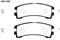 Brake pad set, disc brake, артикул J3611028