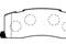 Комплект тормозных колодок, артикул J3612011
