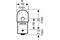 Лампа 12V R10W 10W BA15s OSRAM ULTRA LIFE 1 шт. картон 5008ULT, артикул 5008ULT