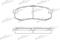 Колодки тормозные дисковые задн TOYOTA: HILUX пикап 01-05, LAND CRUISER 03-, LAND CRUISER 84-, LAND CRUISER 80 90-97, LAND CRUISER 90 96-, LAND CRUISER Hardtop 90-96, артикул PBP1021