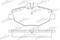 Колодки тормозные дисковые передн MB: E-CLASS 02-, E-CLASS T-Model 03-, артикул PBP1414