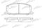 Колодки тормозные дисковые передн TOYOTA: CAMRY 86-91, CAMRY Liftback 83-88, CAMRY Station Wagon 86-91, CAMRY седан 83-88, CARINA II 83-88, CARINA II 87-93, CARINA II Stati, артикул PBP308