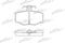 Колодки тормозные дисковые задн NISSAN: ALMERA II 00-, ALMERA II Hatchback 00-, ALMERA TINO 00-, PRI PATRON арт. PBP707, артикул PBP707