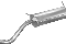 Глушитель задняя часть, артикул 2180