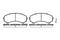 Колодки тормозные MITSUBISHI PAJERO 98- перед., артикул 039600