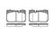 Brake pad set, disc brake, артикул 067900