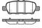 Колодки тормозные NISSAN QASHQAI/TEANA/JUKE/X-TRAI L 01- задн., артикул 087631