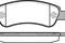 Колодки тормозные дисковые, артикул 123800