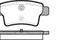 Колодки торм зад, артикул 124100