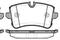 Колодки тормозные дисковые (комплект 4 шт), артикул 134310