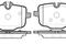 Колодки торм.зад., артикул 143300