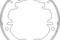 Brake shoe set, parking brake, артикул 473100