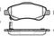 Колодки торм. дисков. Honda CR-V 2.0 2.4 2.2D, артикул 2128902