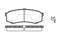 Brake pad set, disc brake, артикул 241304