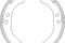 Brake shoe set, parking brake, артикул 475000