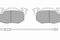 Комплект тормозных колодок, дисковый тормоз, артикул 309