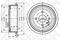 6025-9905-SX_***барабан тормозной! Opel Astra 1.2, артикул 60259905SX