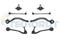 Ком-кт передних рычагов Х5(Е53)-B-809/810/815/816 /817/818-1шт/B-805-2 шт, артикул B800