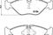 Колодки тормозные дисковые передн SAAB: 9000 85-98, 9000 хечбэк 84-98 с противошумной пластиной Q+, артикул 2115402