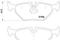 Колодки тормозные дисковые задние BMW: 3 98-05, 3 Compact 01-05, 3 Touring 99-05, 3 кабриолет 00-, 3, артикул 2193402