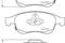 Bremsbelagsatz, Scheibenbremse, артикул 2224001