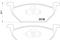 Колодки тормозные AUDI A3 97/VW G4/SKODA OCTAVIA 9709 1.4/1.6/1.8 передние, артикул 2313001