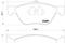 Колодки тормозные передни, артикул 2328902