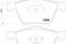 комплект колодок для дисковых тормозов, артикул 2359001