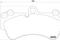 Колодки тормозные дисковые передн PORSCHE: CAYENNE 02-, VW: TOUAREG 02-, артикул 2369202