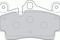 КОЛОДКИ ТОРМОЗНЫЕ ЗАДН, артикул 2369402