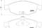 Bremsbelagsatz, артикул 2395101