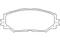 Колодки тормозные дисковые передн TOYOTA: COROLLA 150 07-, AURIS 07-, COROLLA седан 02-, RAV 4 III 05-, артикул 2433601