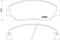 Колодки тормозные дисковые передн HYUNDAI:SANTA FE (CM) 03.06-, артикул 2435101