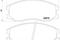 комплект колодок для дисковых тормозов, артикул 2451001
