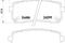 Колодка дискового тормоза, артикул 2459901