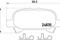 Колодки тормозные дисковые задн TOYOTA: AVALON седан 04 -, артикул 2483501