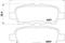 Колодки тормозные дисковые задн NISSAN: MURANO 07-, артикул 2487101