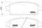 Колодки тормозные CHEVROLET Cruze (09-),Orlando (10-) задние (4шт.) TEXTAR, артикул 2509602