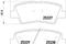 Колодки тормозные, 2533701, артикул 2533701
