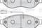 Brake pad set, disc brake, артикул 598891