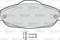 Brake pad set, disc brake, артикул 598927