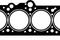 Прокладка ГБЦ Audi 80. VW Golf 1.6/1.8 82>, артикул 612574540